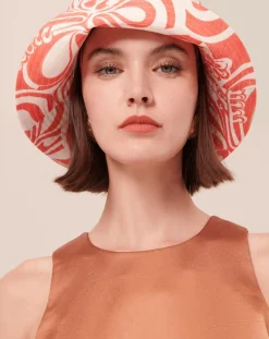 Top en satin fluide cognac