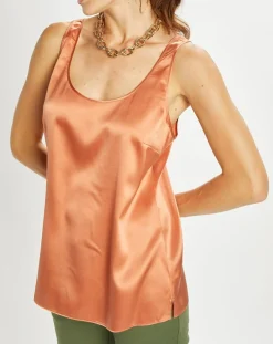 Top en Soie mélangée Essential épice