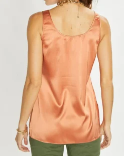 Top en Soie mélangée Essential épice