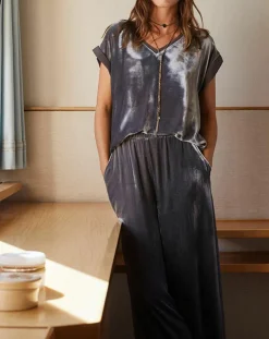 Top en Velours Basal gris