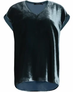 Top en Velours Basal sauge