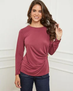 Top Lena bordeaux