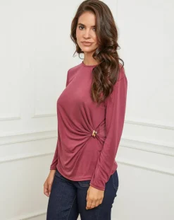 Top Lena bordeaux