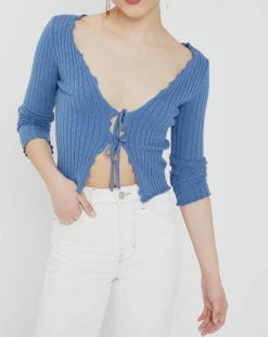 Top noori tie bleu