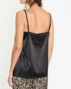 Top satiné Essential noir