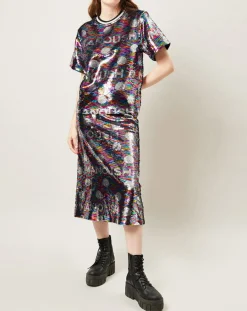 Top Sparkle en sequins multicolore