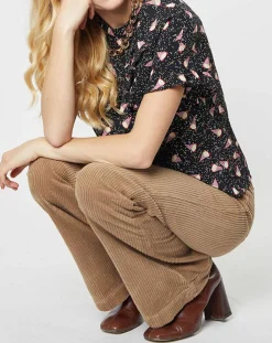 Top Tijuana imprimé noir