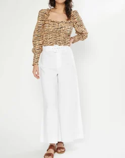 Top Willow imprimé animal beige/marron