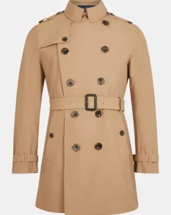 Trench mi-long beige foncé