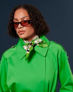 Trench-coat en Coton Biologique vert