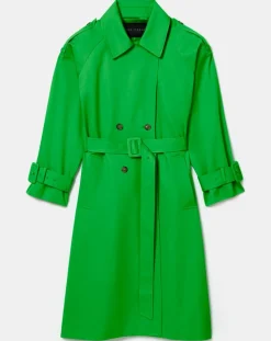 Trench-coat en Coton Biologique vert