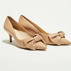 Trotteurs en Cuir Venisa vieux roses - Talon 5 cm