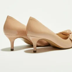 Trotteurs en Cuir Venisa vieux roses - Talon 5 cm