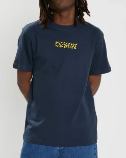 T-Shirt 100% Coton Bio Earth bleu marine