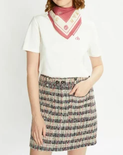 T-Shirt 100% Coton Bio Foulard blanc