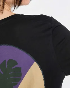 T-Shirt 100% Coton Bio imprimé nature noir