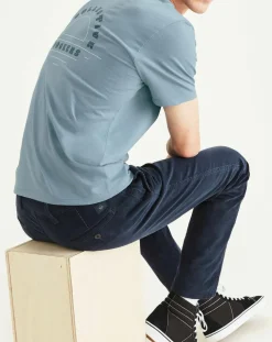 T-Shirt 100% Coton Bio Logo Pocket bleu