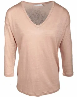 T-Shirt 100% Lin Essential pêche