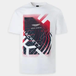 T-Shirt Aston Martin Racing imprimé blanc