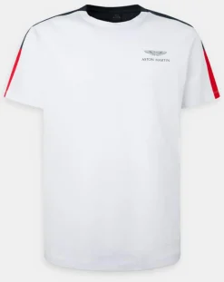 T-Shirt Bicolore Aston Martin Racing blanc/bleu
