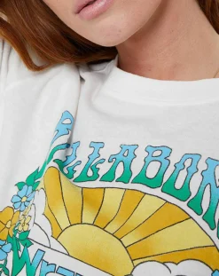 T-Shirt Billabong x Wrangler Made It blanc