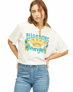 T-Shirt Billabong x Wrangler Made It blanc