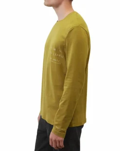 T-Shirt col rond message kaki