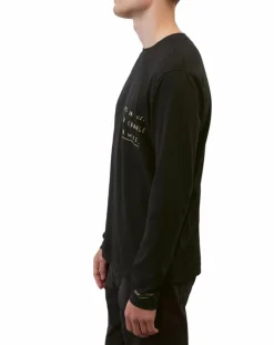 T-Shirt col rond Message noir