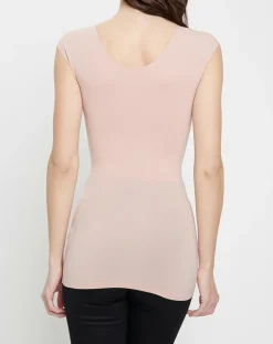 T-Shirt Coton Contour rose poudré