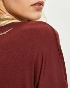 T-Shirt de pyjama acajou