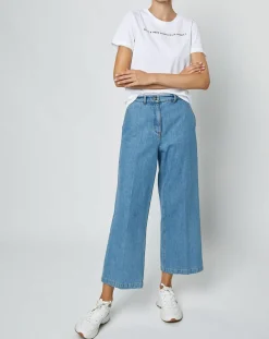 T-Shirt en Coton inscription Stockholm blanc