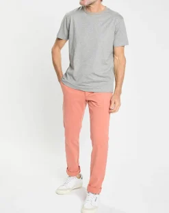 T-shirt en Jersey Regular Fit Rib gris