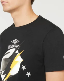 T-Shirt Flash Ride Hard noir