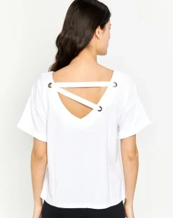 T-Shirt Huffing blanc