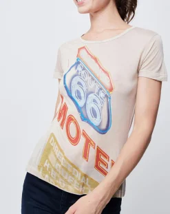 T-Shirt Imprimé beige