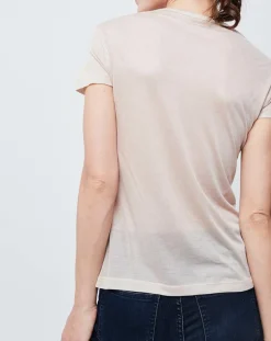 T-Shirt Imprimé beige