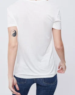 T-Shirt imprimé blanc cassé/multicolore