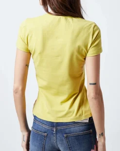 T-Shirt imprimé drapeau jaune