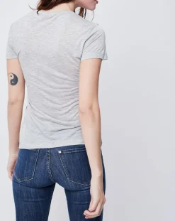 T-Shirt imprimé gris clair