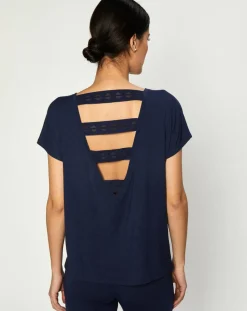 T-Shirt Jeanne bleu marine