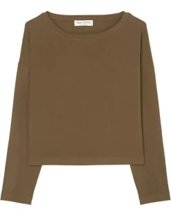 T-Shirt jersey stretch marron