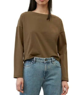 T-Shirt jersey stretch marron