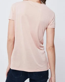 T-Shirt John Galliano rose pâle