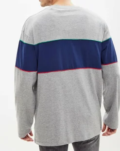 T-Shirt Logo Archive gris/bleu