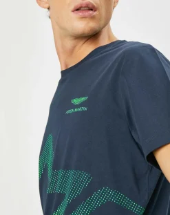T-Shirt Logo Aston Martin Racing bleu marine