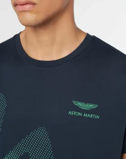 T-Shirt Logo Aston Martin Racing bleu marine
