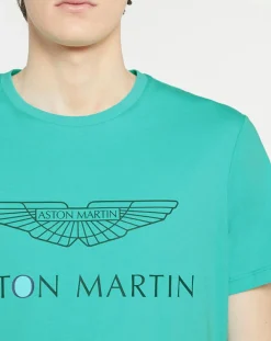 T-Shirt Logo Aston Martin Racing turquoise