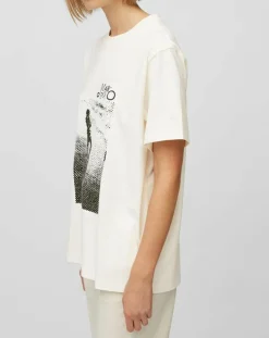 T-Shirt logo mop blanc