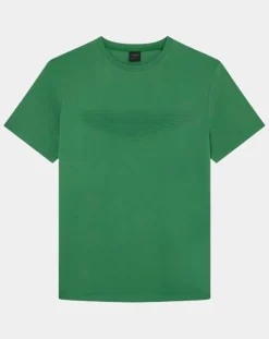 T-Shirt manches courtes Aston Martin Racing Embossé vert clair