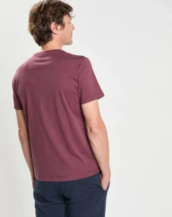 T-Shirt manches courtes Aston Martin Racing Embossé bordeaux